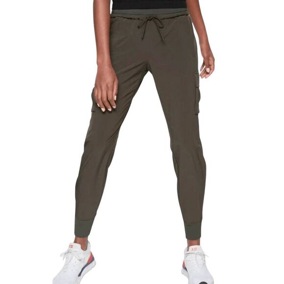 ATHLETA Sutton Jogger In Arbor Olive Size 10 - Picture 5 of 7
